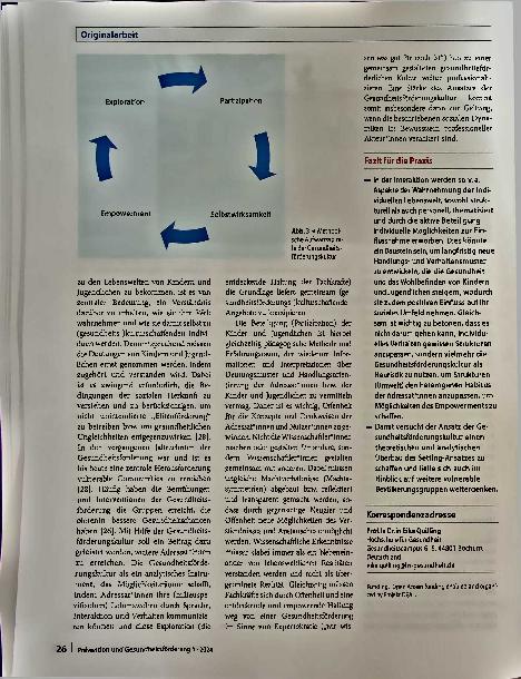 Vorschauseite 5: Gesundheitsförderung mit Kindern und Jugendlichen: der Ansatz der Gesundheitsförderungskultur