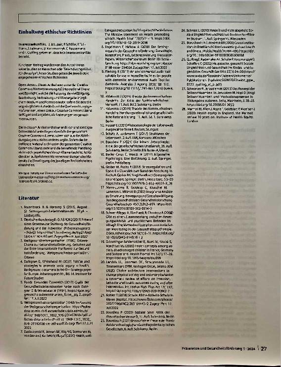 Vorschauseite 6: Gesundheitsförderung mit Kindern und Jugendlichen: der Ansatz der Gesundheitsförderungskultur