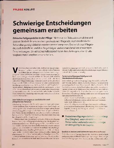 Vorschauseite 1: Schwierige Entscheidungen gemeinsam erarbeiten