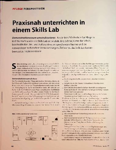 Vorschauseite 1: Praxisnah unterrichten in einem Skills Lab