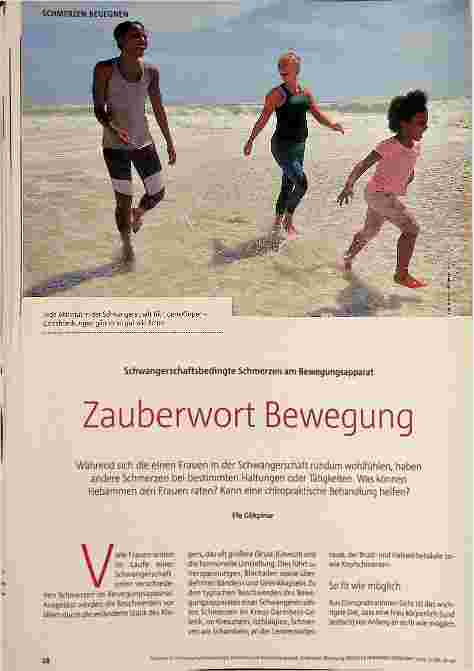 Vorschauseite 1: Zauberwort Bewegung: Schwangerschaftsbedingte Schmerzen am Bewegungsapparat