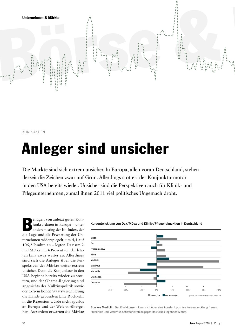Vorschauseite 1: Anleger sind unsicher