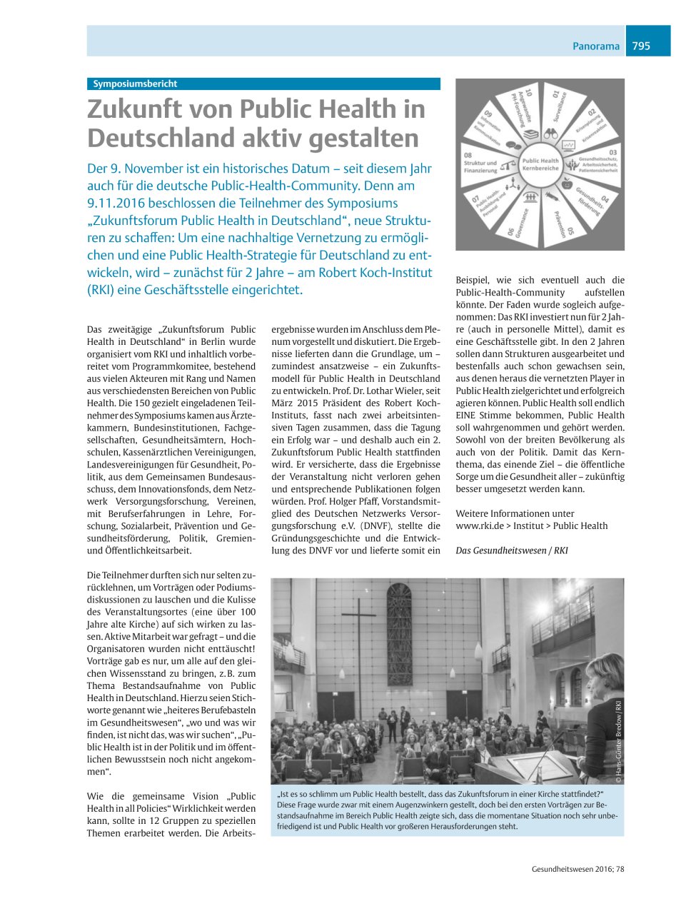 Vorschauseite 1: Symposiumsbericht ? Zukunft von Public Health in Deutschland aktiv gestalten