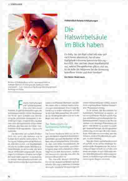 Vorschauseite 1: Die Halswirbelsäule im Blick haben