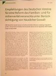 Vorschauseite 1: Empfehlungen des Deutschen Vereins für eine Reform des Familienund Familienverfahrensrechts unter Berücksichtigung von häuslicher Gewalt