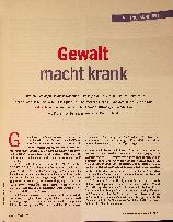 Vorschauseite 2: Corrected text: Gewalt macht krank.