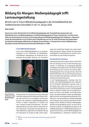 Vorschauseite 1: Bildung für Morgen: Medienpädagogik trifft Lernraumgestaltung