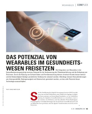 Vorschauseite 1: Das Potenzial von Wearables im Gesundheitswesen freisetzen