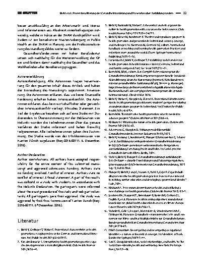 Vorschauseite 4: Professionalisierung der Gesundheitsförderung und Prävention über Ausbildung fördern