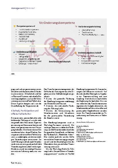 Vorschauseite 3: Transformation Puzzle vor dem Change