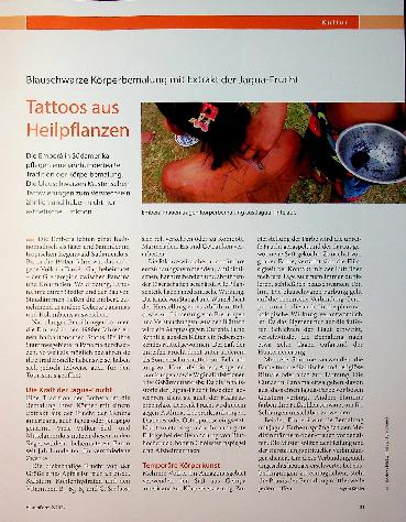 Vorschauseite 1: Tattoos aus Heilpflanzen