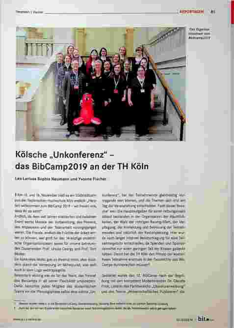 Vorschauseite 1: Kölsche „Unkonferenz“ - das B5Camp2019 an der TH Köln