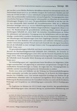 Vorschauseite 3: Der Einfluss der gesundheitlichen Selbsthilfe in der Krankheitsbewältigung der Spondylitis ankylosans am Beispiel der DVMB e. V.