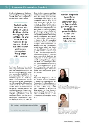 Vorschauseite 4: Hitze trifft Erschöpfung ME/CFS und Long COVID-Betroffene im Klimawandel