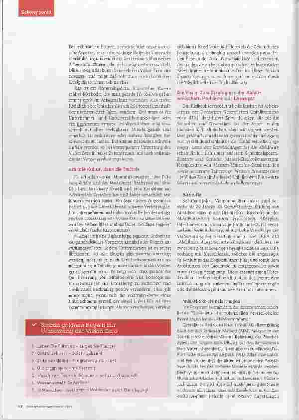 Vorschauseite 2: Vision Zero in der Abfallwirtschaft. Es ist möglich!