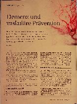 Vorschauseite 1: Demenz und vaskuläre Prävention