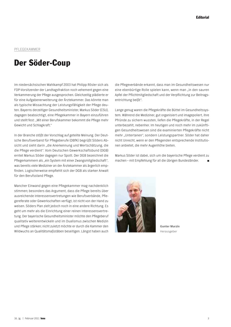 Vorschauseite 1: Der Söder-Coup