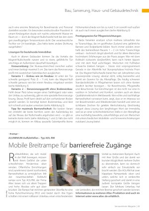 Vorschauseite 4: Barrierefreie Nullschwellen in der Altenpflege – sicher & dicht