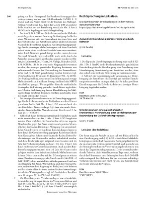 Vorschauseite 2: Unzulässigkeit der Fixierung im saarländischen Maßregelvollzug