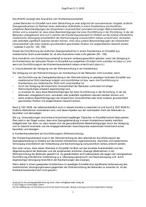 Vorschauseite 2: Der BGT e. V. hat sich intensiv mit der Neuregelung der ärztlichen Zwangsmaßnahmen befasst und ein erstes Thesenpapier dazu veröffentlicht.
