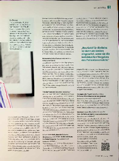 Vorschauseite 2: "Reha rechnet sich"