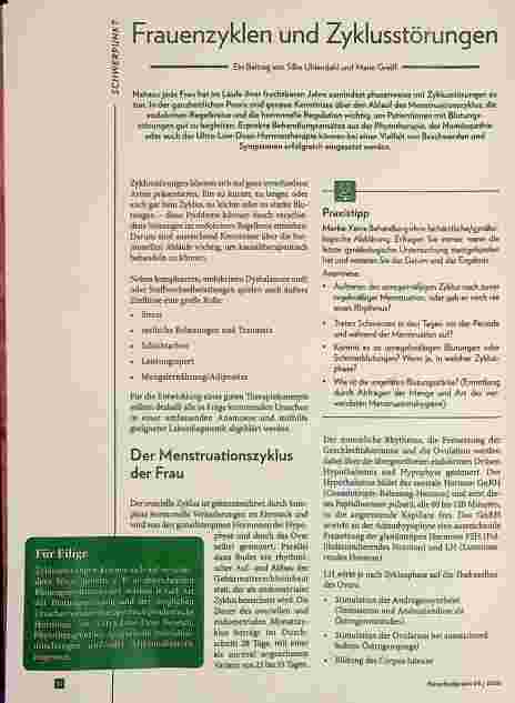 Vorschauseite 1: Frauenzyklen und Zyklusstörungen