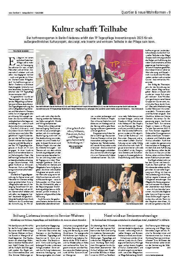 Vorschauseite 1: Kultur schafft Teilhabe
