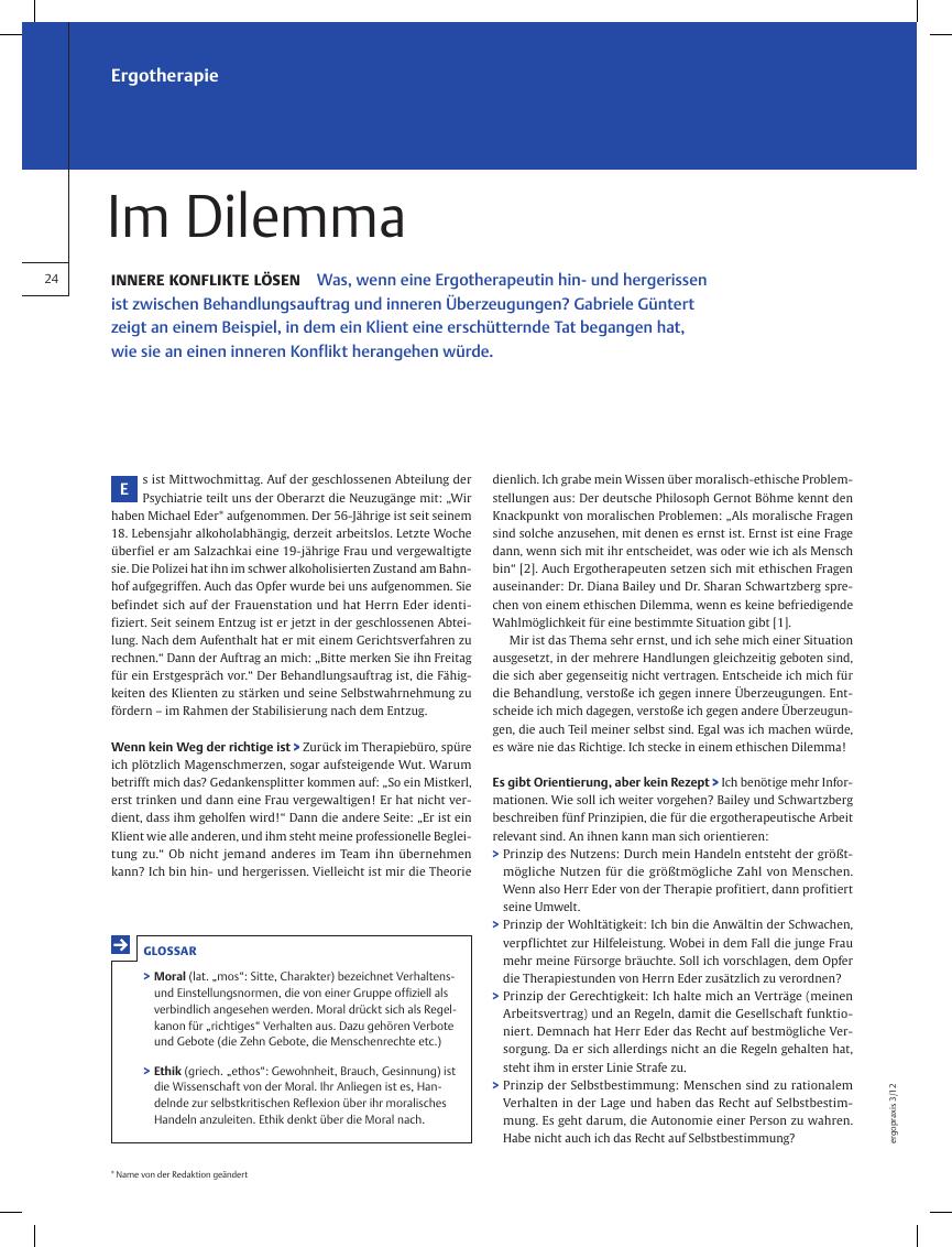 Vorschauseite 1: Innere Konflikte Lösen ? Im Dilemma