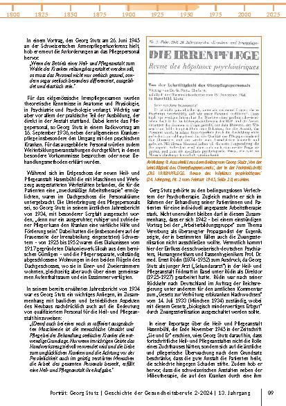 Vorschauseite 5: Porträt Georg Stutz * 1897 – † 1961