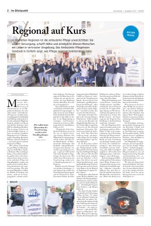 Vorschauseite 1: Regional auf Kurs