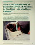 Vorschauseite 1: Stirnund Kinndekubitus bei beatmeten COVID-19-Patienten in Bauchlage - ein ungelöstes Problem?