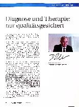 Vorschauseite 1: Diagnose und Therapie: nur qualitätsgesichert
