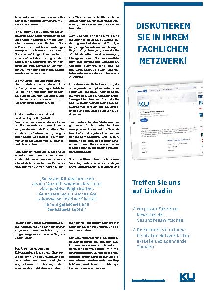 Vorschauseite 2: Klimawandel und Gesundheit Perspektiven und Forderungen der Bundesvertretung der Medizinstudierenden