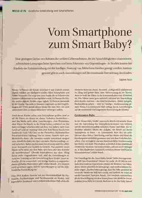 Vorschauseite 1: Vom Smartphone zum Smart Baby?