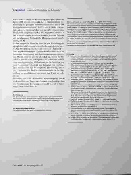 Vorschauseite 5: Prozessorientierte Risikoanalyse bei der aseptischen Herstellung von Zytostatika