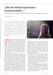 Vorschauseite 1: „Was die Welt im Innersten zusammenhält. .. “ Komplexität als Lebenserfahrung aus sozioökologischer Sicht