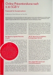 Vorschauseite 1: Online-Präventionskurse nach §20 SGB V Potenziale für Zusatzeinnahmen