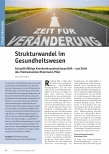 Vorschauseite 1: Strukturwandel im Gesundheitswesen: Zukunftsfähige Krankenhausstrukturpolitik - aus Sicht des Flächenlandes Rheinland-Pfalz