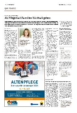 Vorschauseite 1: Als Pflegekraft Familien Rückhalt geben