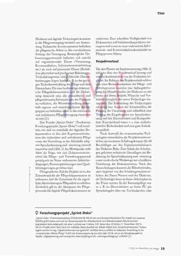 Vorschauseite 2: DIGITALE DOKUMENTATION IN DER ALTENPFLEGE