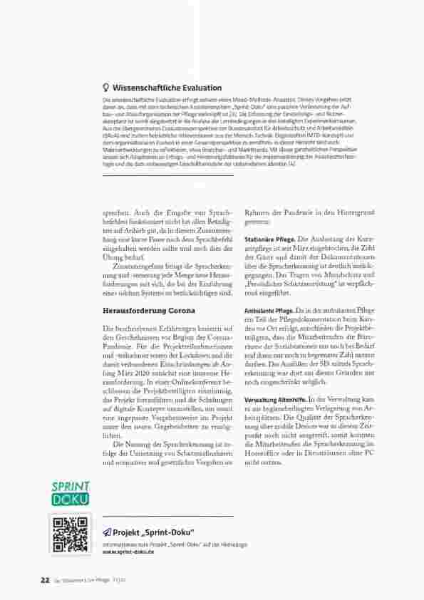 Vorschauseite 5: DIGITALE DOKUMENTATION IN DER ALTENPFLEGE