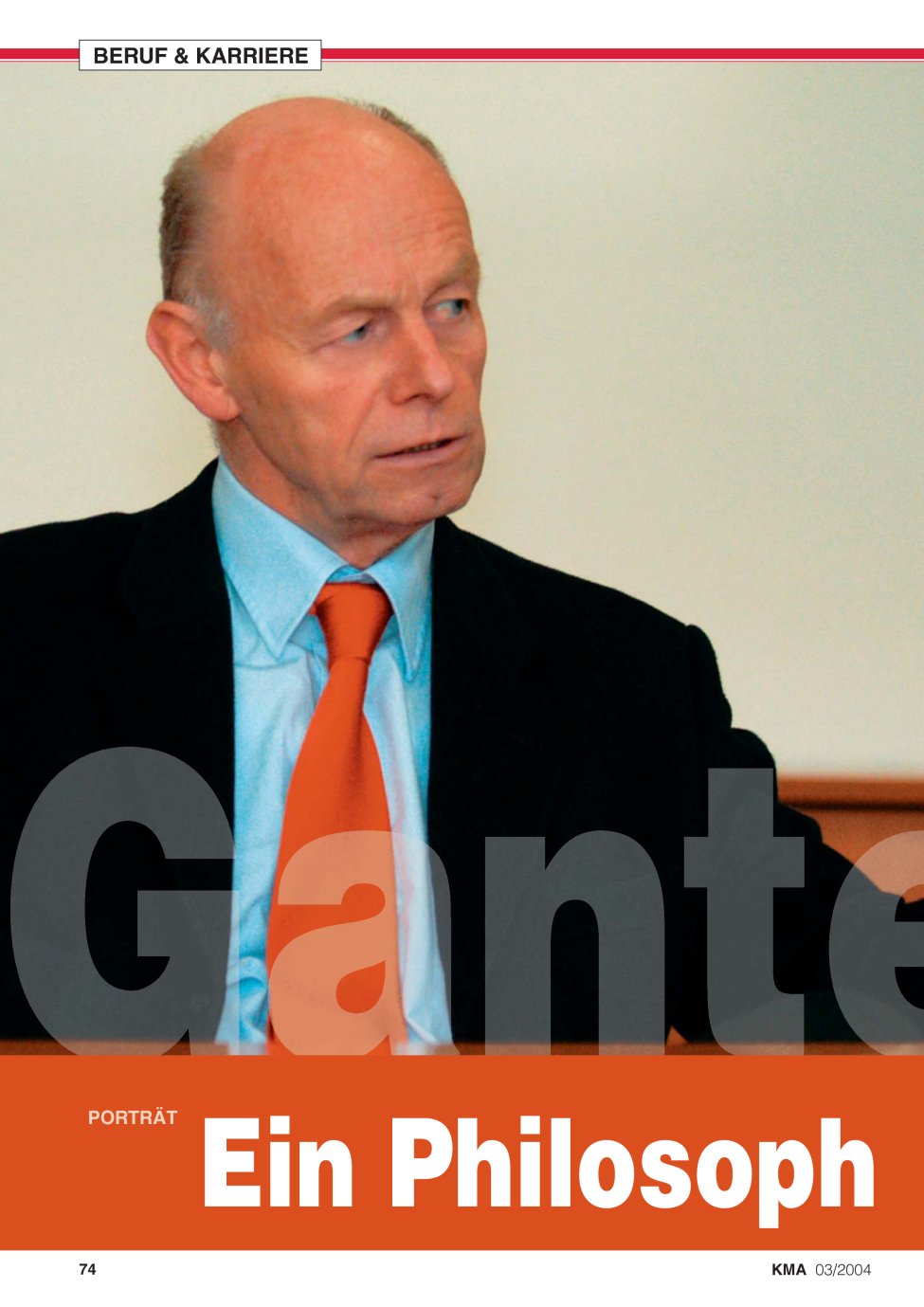 Vorschauseite 1: Ein Philosoph als Manager