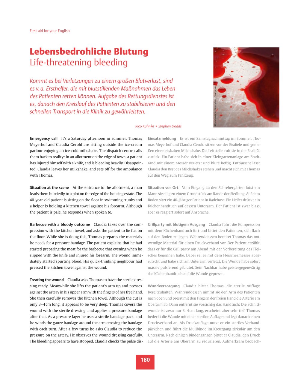 Vorschauseite 1: Lebensbedrohliche Blutung - Life-threatening bleeding