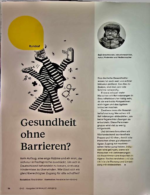 Vorschauseite 1: Gesundheit ohne Barrieren?