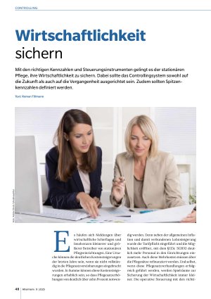 Vorschauseite 1: Wirtschaftlichkeit sichern