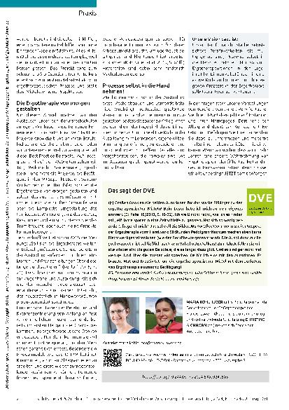 Vorschauseite 5: Mut und Kreativität in der Lehre für die Ergotherapie von morgen!