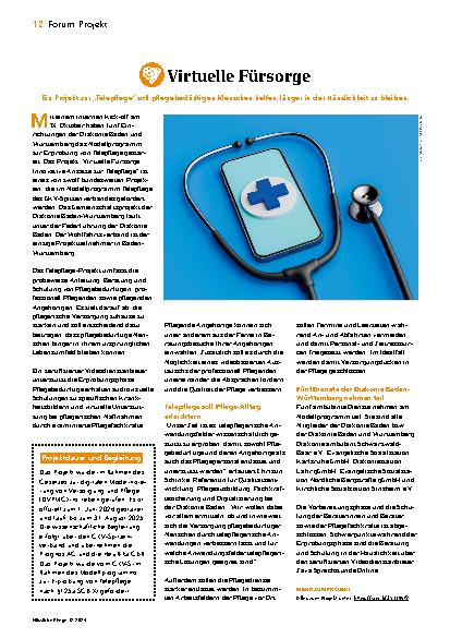 Vorschauseite 1: Virtuelle Fürsorge