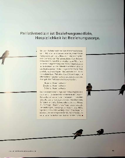 Vorschauseite 2: Palliativmedizin ist Beziehungsmedizin. Das existenzielle Gespräch.