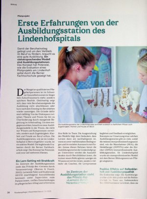 Vorschauseite 1: Erste Erfahrungen von der Ausbildungsstation des Lindenhofspitals