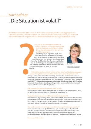 Vorschauseite 1: Nachgefragt „Die Situation ist volatil“